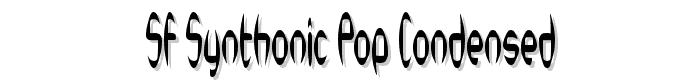 SF Synthonic Pop Condensed font